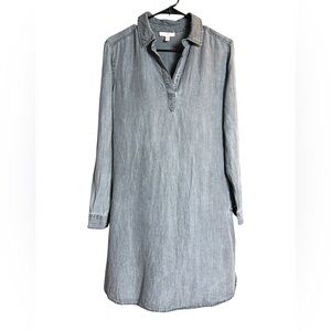 Como Vintage Charcoal Mini Shirt Dress